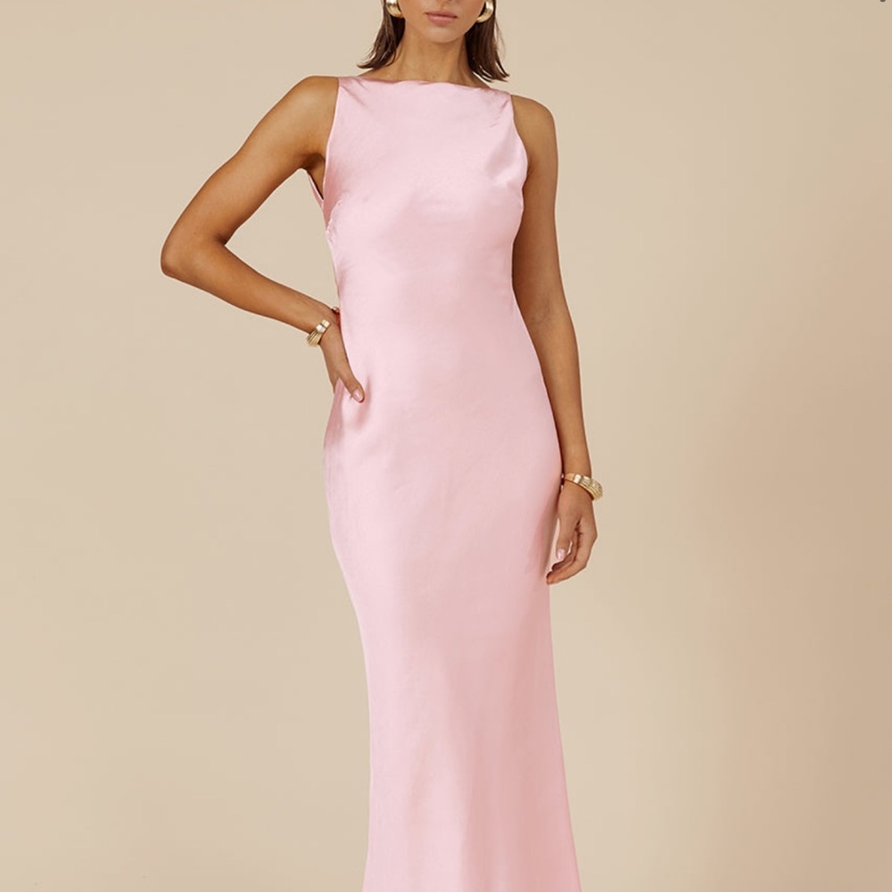 Chic Asymmetrical Pink Dress